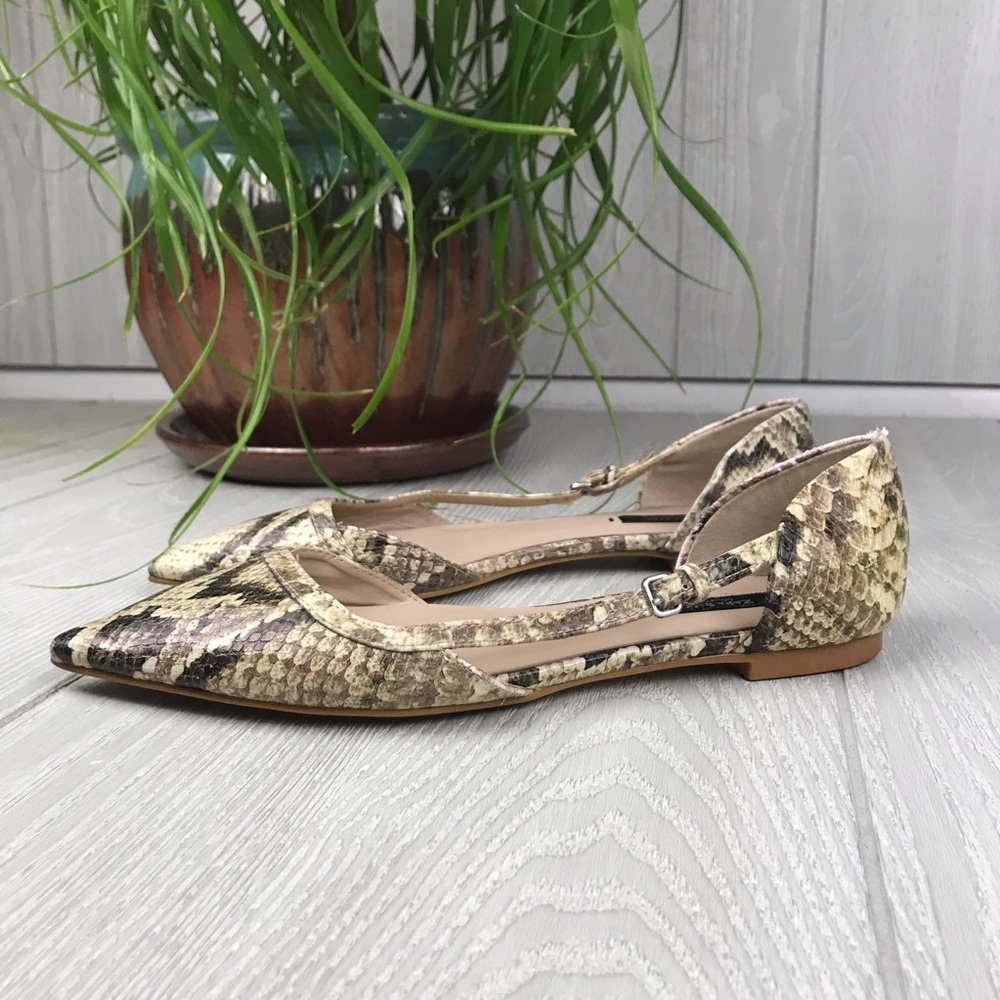 Zara Basic Snake Print Adjustable Side Strap Slip… - image 2